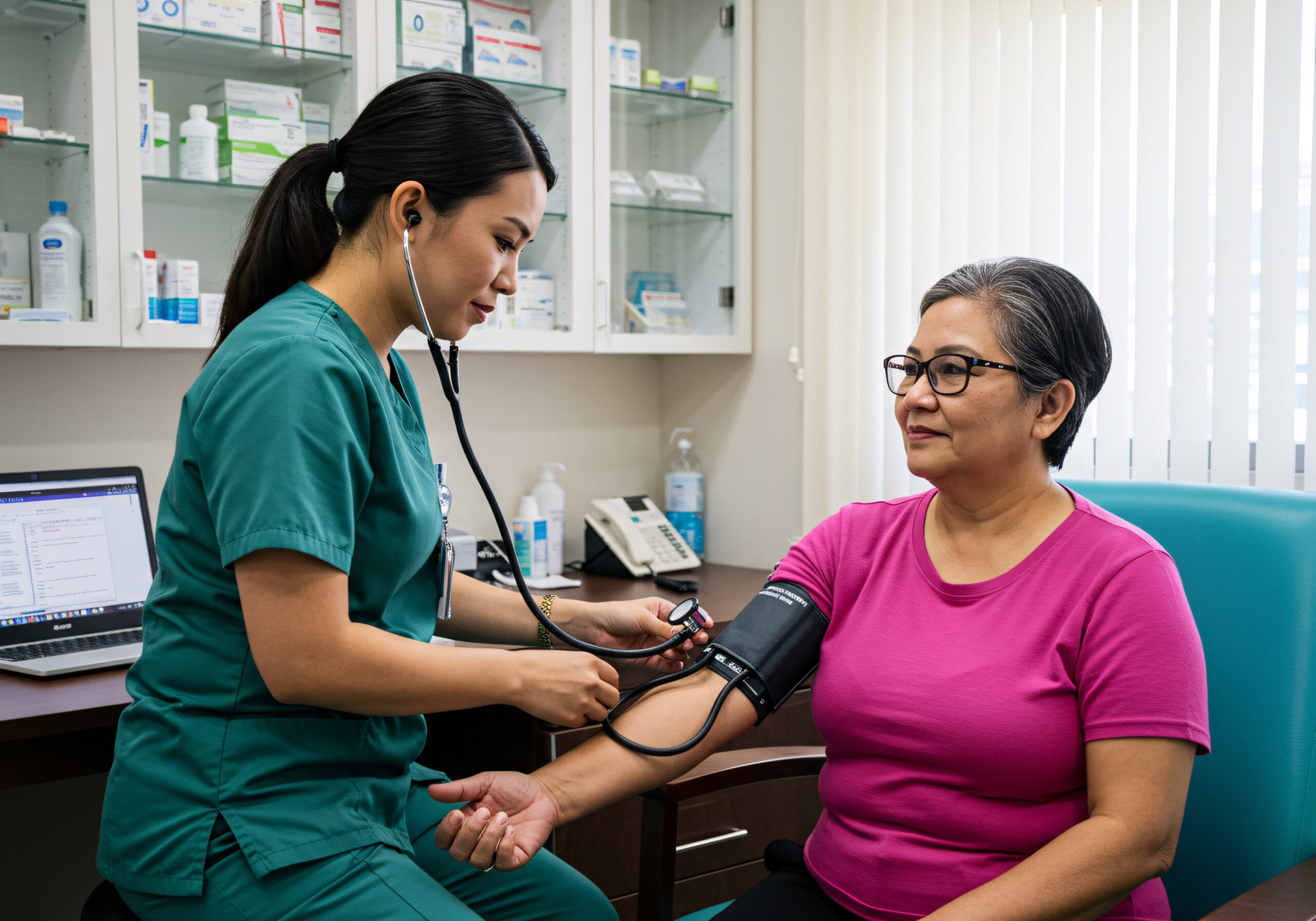 Vecteezy A Woman Is Being Checked By A Nurse 68931936 Scaled